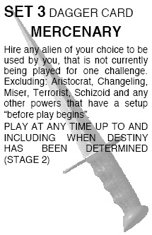 Dagger Card (Art by Kimberly & Jason Cook)